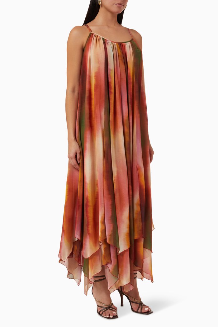 

Shanti Dress in Chiffon, Orange