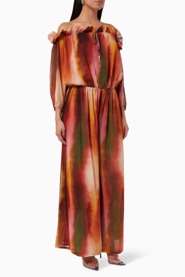 

Surya Jumpsuit in Chiffon, Orange