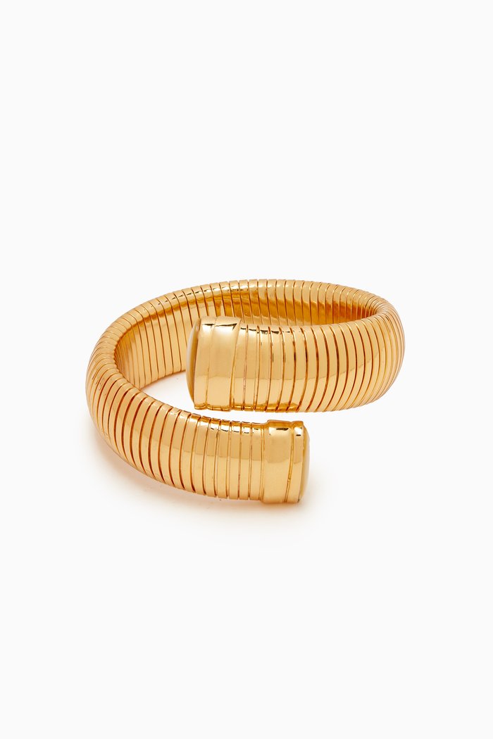 

Antigone Mother-of-pearl Bracelet in Gold-plated Metal, White