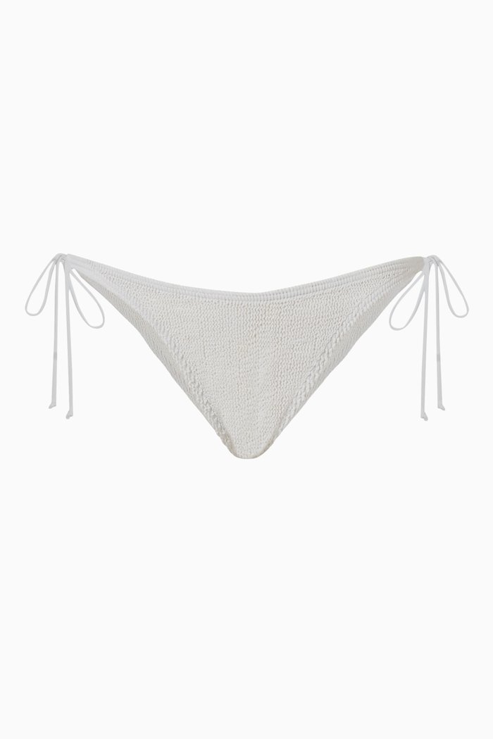 

Serenity Eco Bikini Bottoms in Regenerated Nylon, White