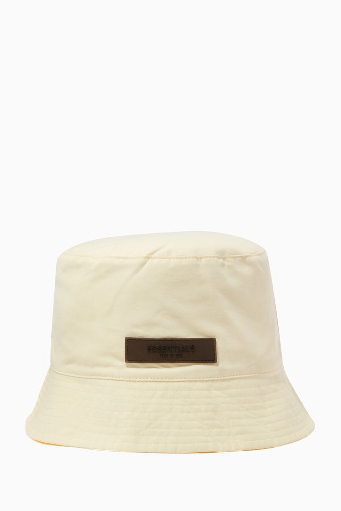 

Logo Bucket Hat in Cotton, Neutral