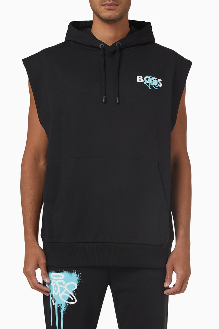 

Graffiti Logo Hoodie, Black