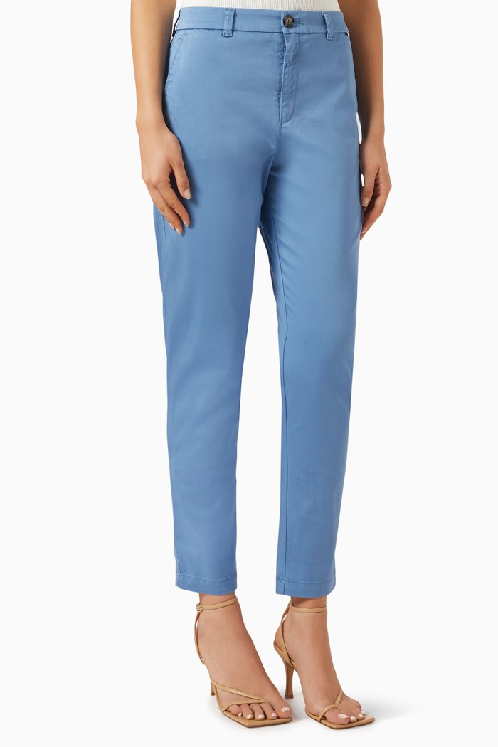 

Tachini 2 Tapered-leg Pants in Organic Cotton, Blue