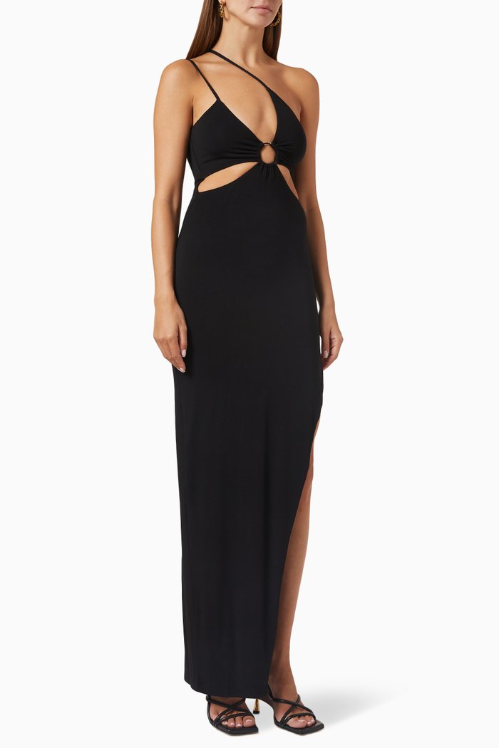 

Solstice Cut-out Maxi Dress, Black