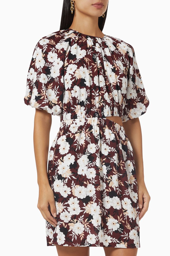 

Maya Mini Dress in Linen, Multicolour