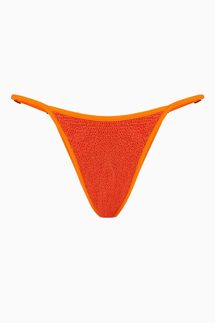

Larisa Eco Bikini Bottoms in Regenerated Nylon, Orange