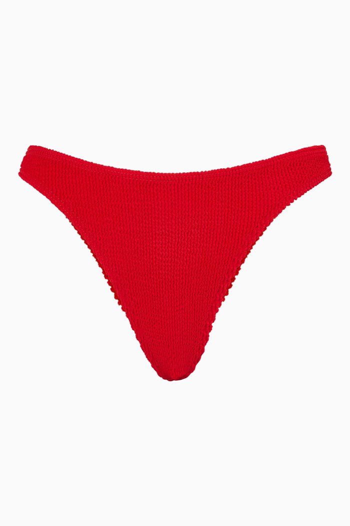 

Sinner Eco Bikini Bottoms in Regenerated Nylon, Red