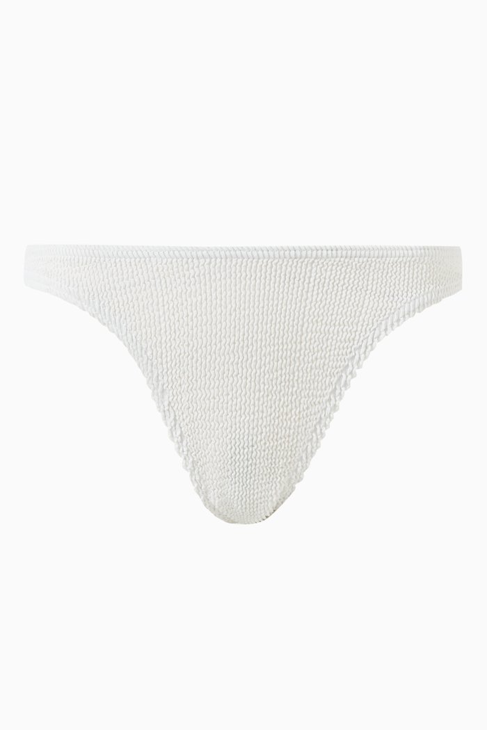 

Sinner Eco Bikini Bottoms in Regenerated Nylon, White