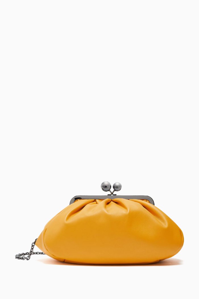 

Small Prati Crossbody Bag in Nappa, Yellow