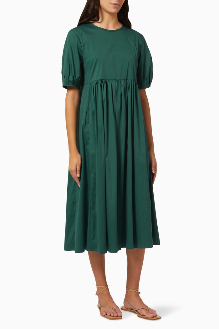 

Fato Midi Dress in Cotton, Green