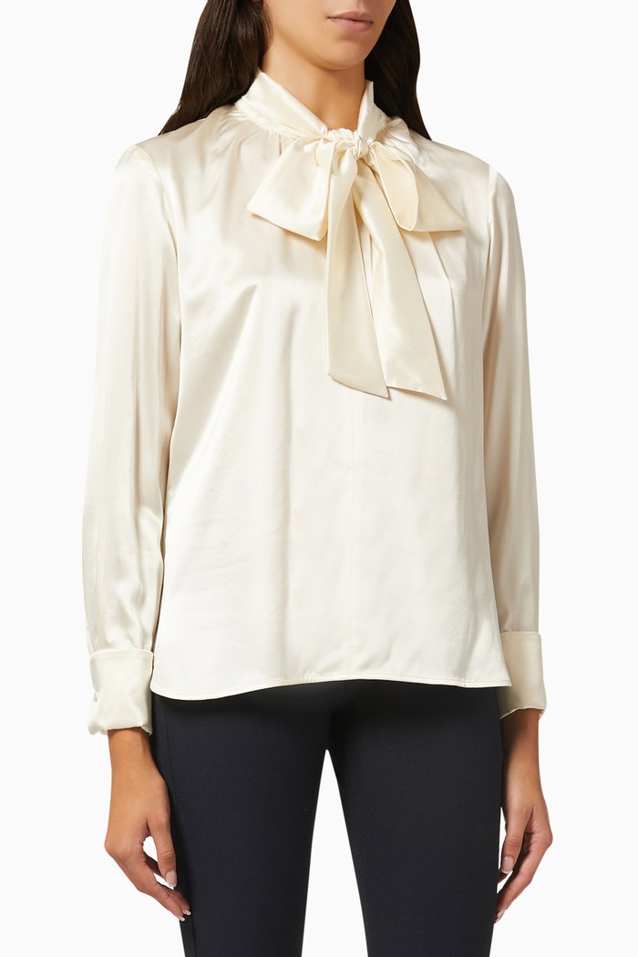 

Tenebre Blouse in Silk, White