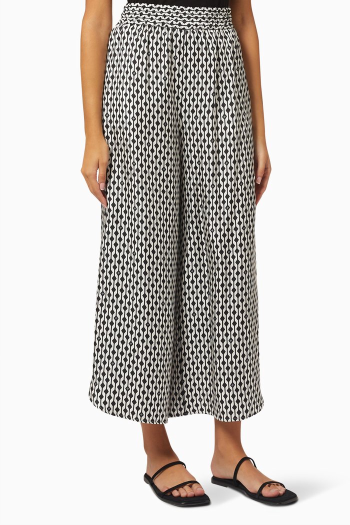 Asiago Pants in Silk, White