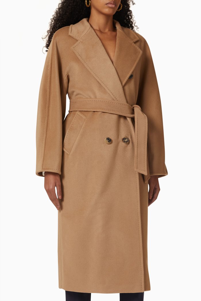 Madame Coat in Wool & Cashmere, Brown