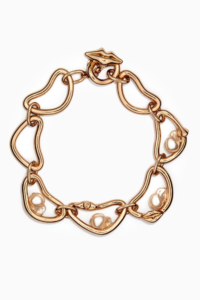

Cupola Pearl Necklace, Gold