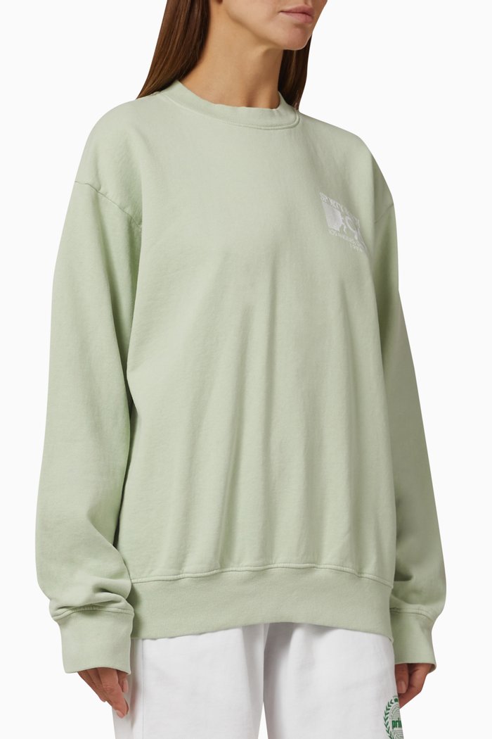 

94 California Crewneck Sweatshirt in Cotton, Green