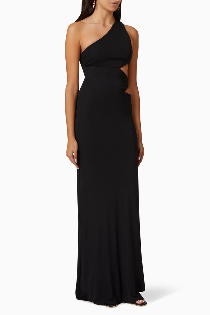 

Letta Maxi Dress in Viscose-jersey, Black