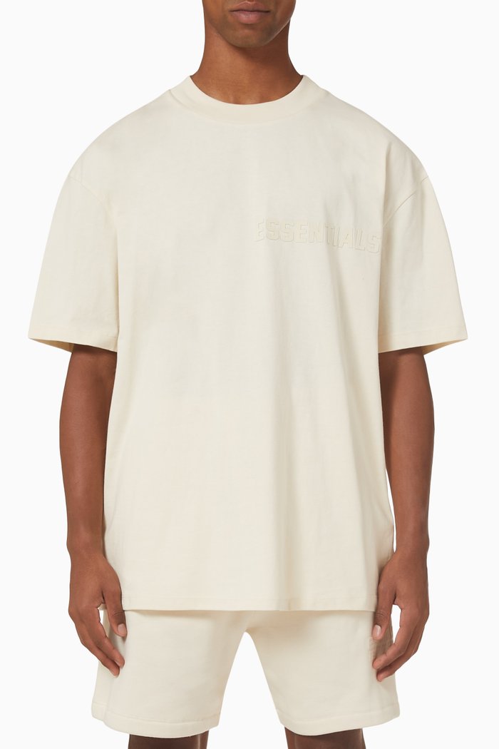 

Essentials T-shirt in Cotton Blend, Neutral