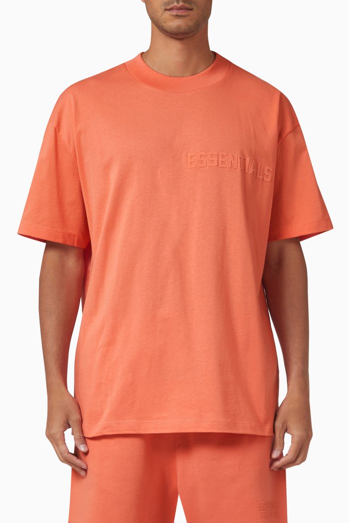 

Short Sleeve T-shirt in Cotton Jersey, Orange
