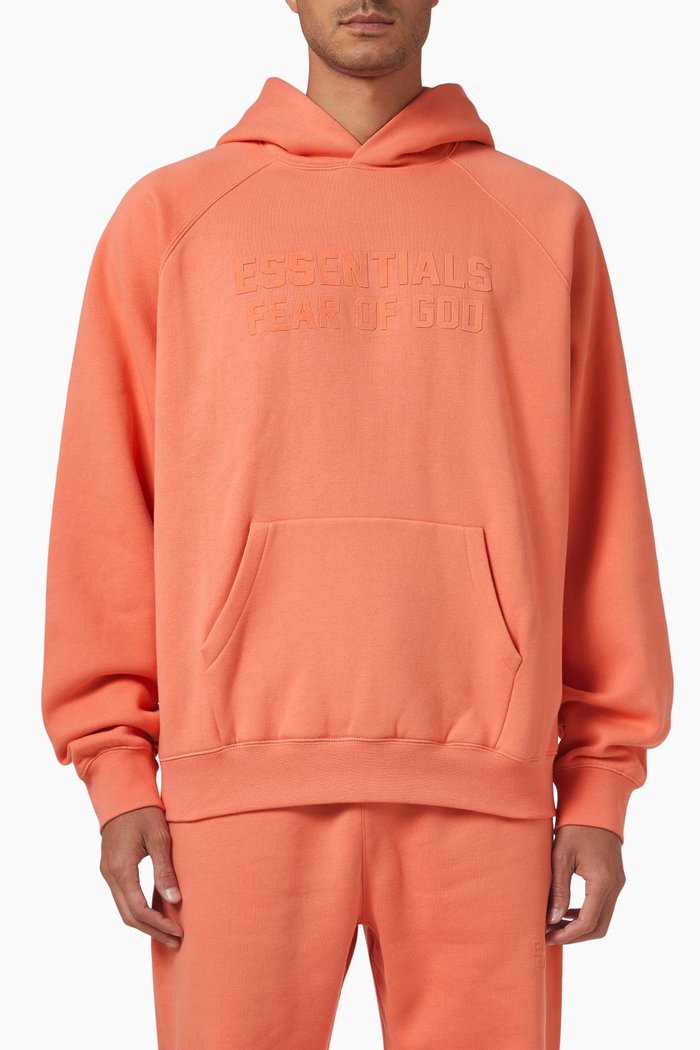 

Hoodie in Heavyweight Fleece, Orange