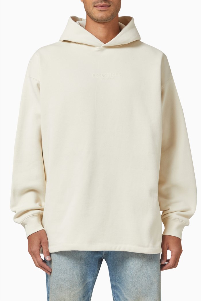 

Relaxed Hoodie in Heavyweight Fleece, Neutral