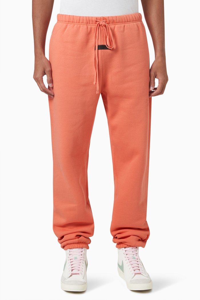Sweatpants in Heavyweight Fleece, Orange