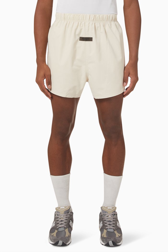 

Essentials Dock Shorts in Woven Cotton, Neutral