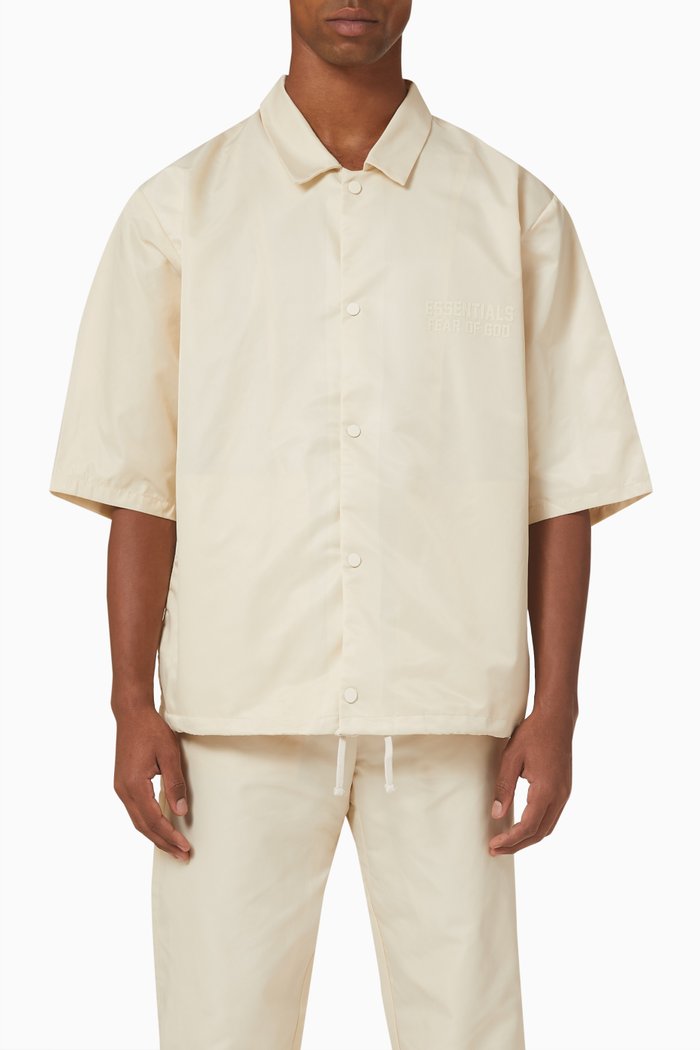 

Oversized Shirt in Taslan Nylon, Neutral