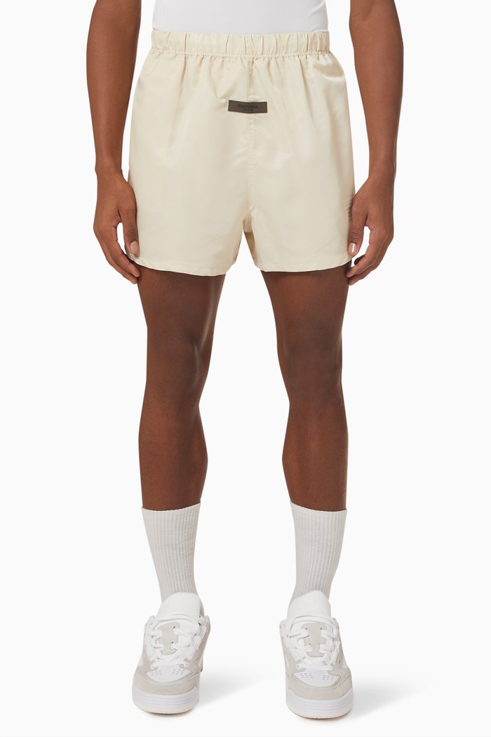 

Essentials Running Shorts in Taslan Nylon, Neutral
