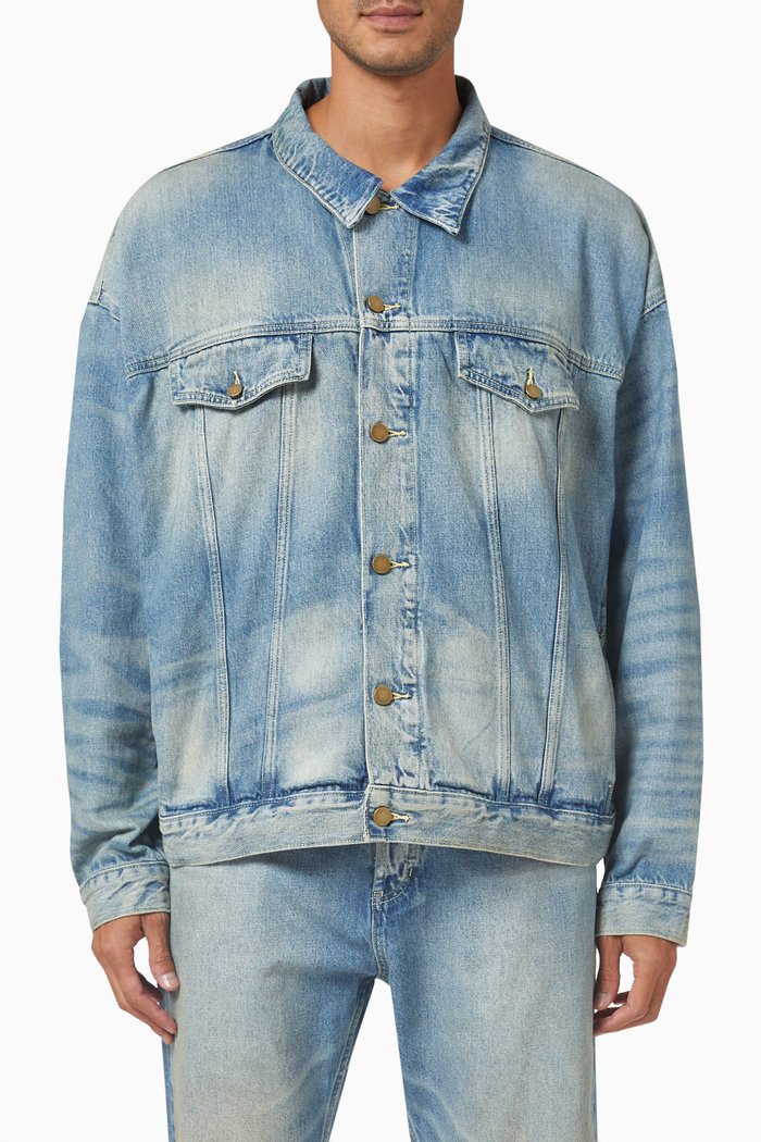 

Trucker Jacket in Denim, Blue