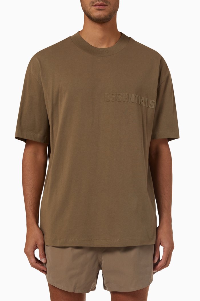 

T-shirt in Cotton Jersey, Brown