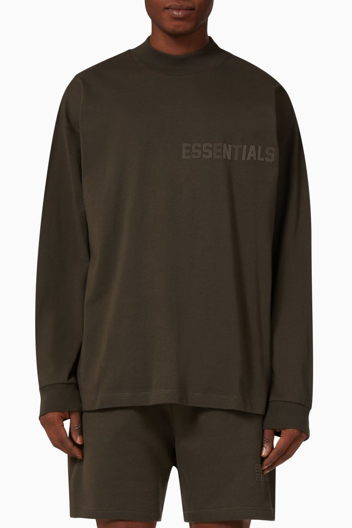 

Long-sleeve T-shirt in Cotton-jersey, Black