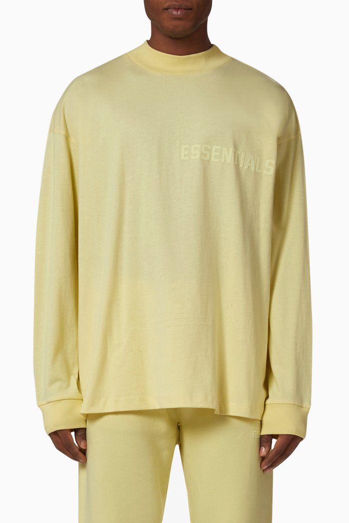 

Long-sleeve T-shirt in Cotton-jersey, Yellow