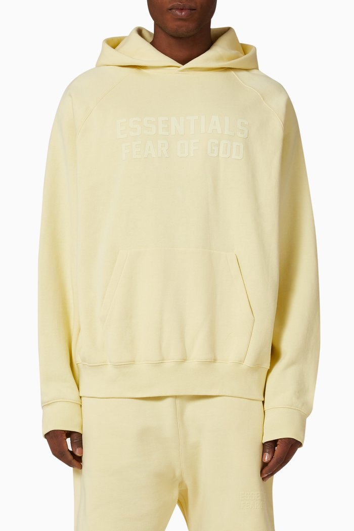 

Logo Hoodie in Fleece, Yellow