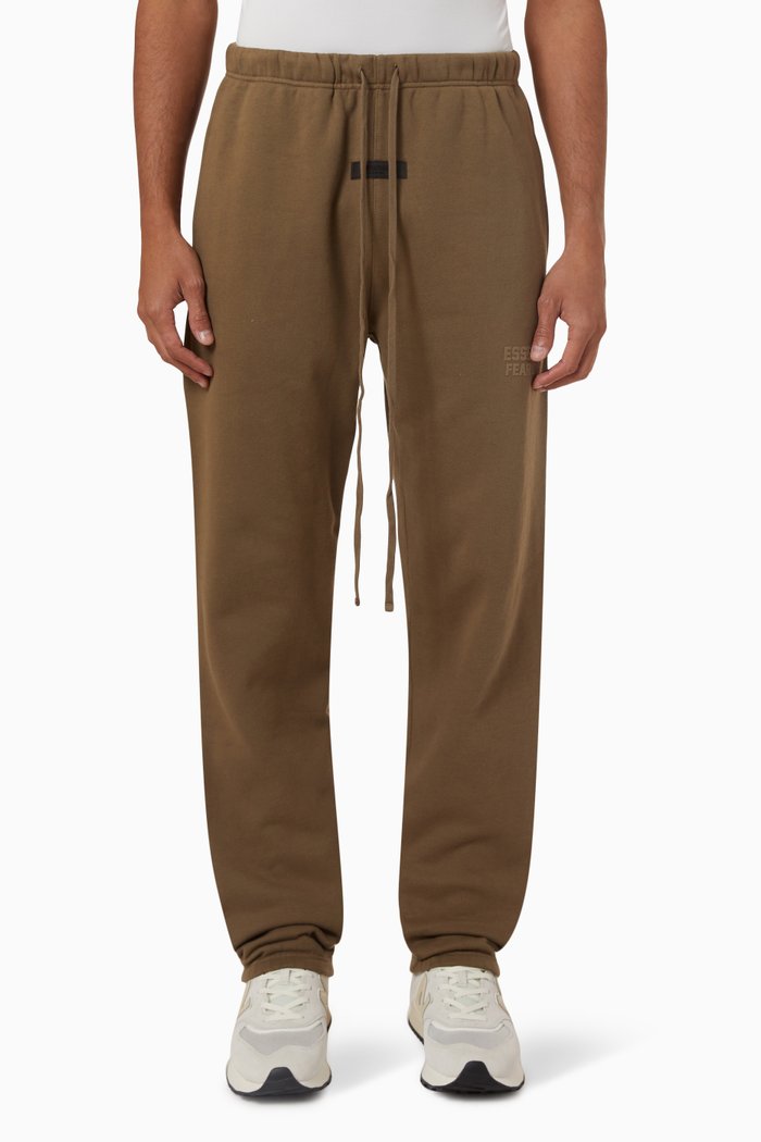 

Sweatpants in Fleece, Brown