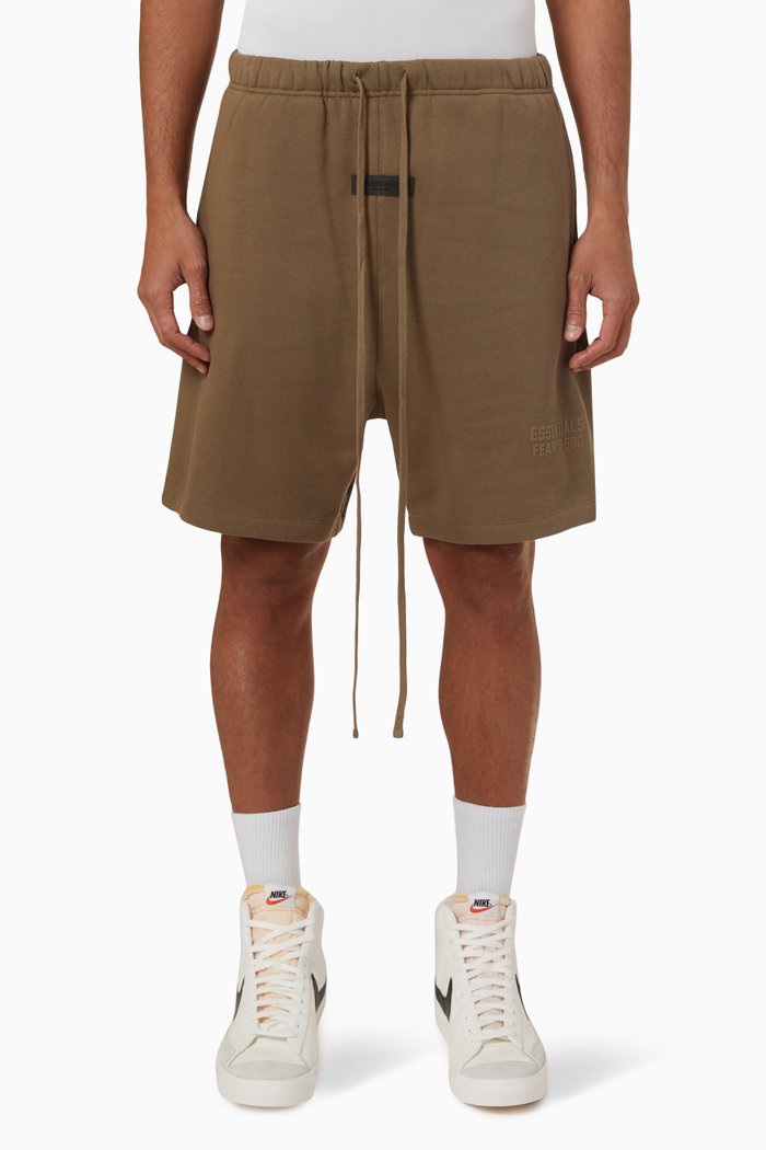 

Sweatshorts in Fleece, Brown