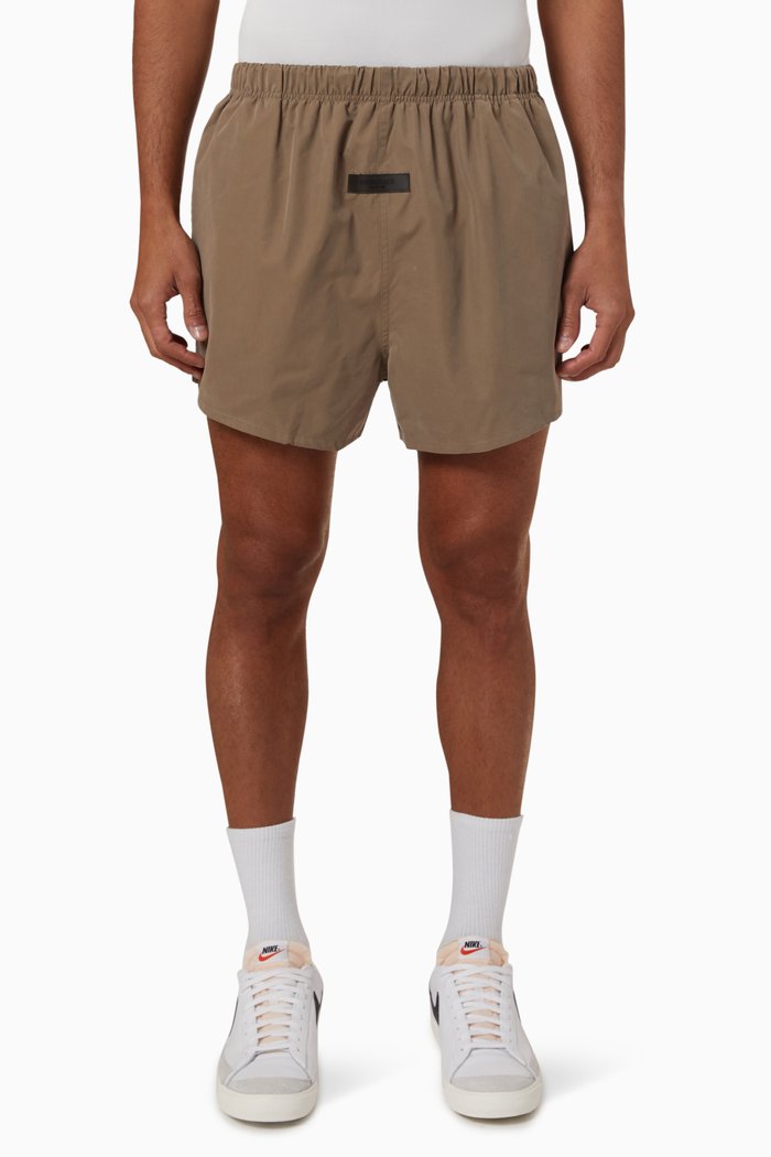 

Dock Shorts in Cotton Blend, Brown