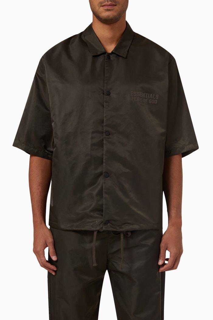 

Logo Shirt in Nylon, Black