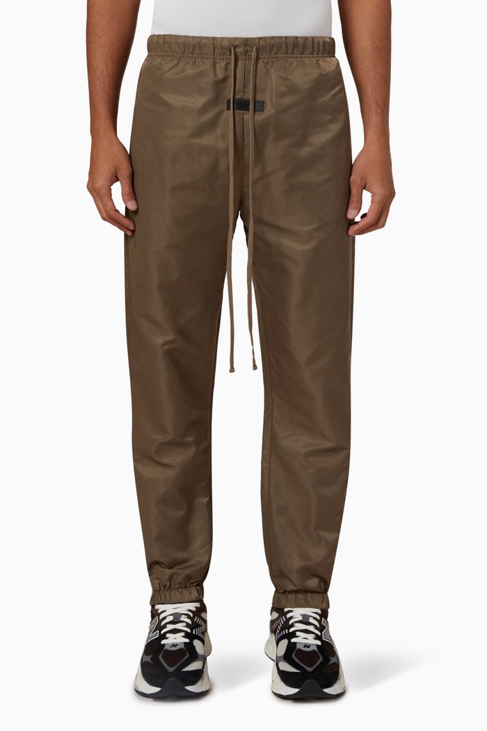 Essentials Trackpants in Taslan Nylon, Brown