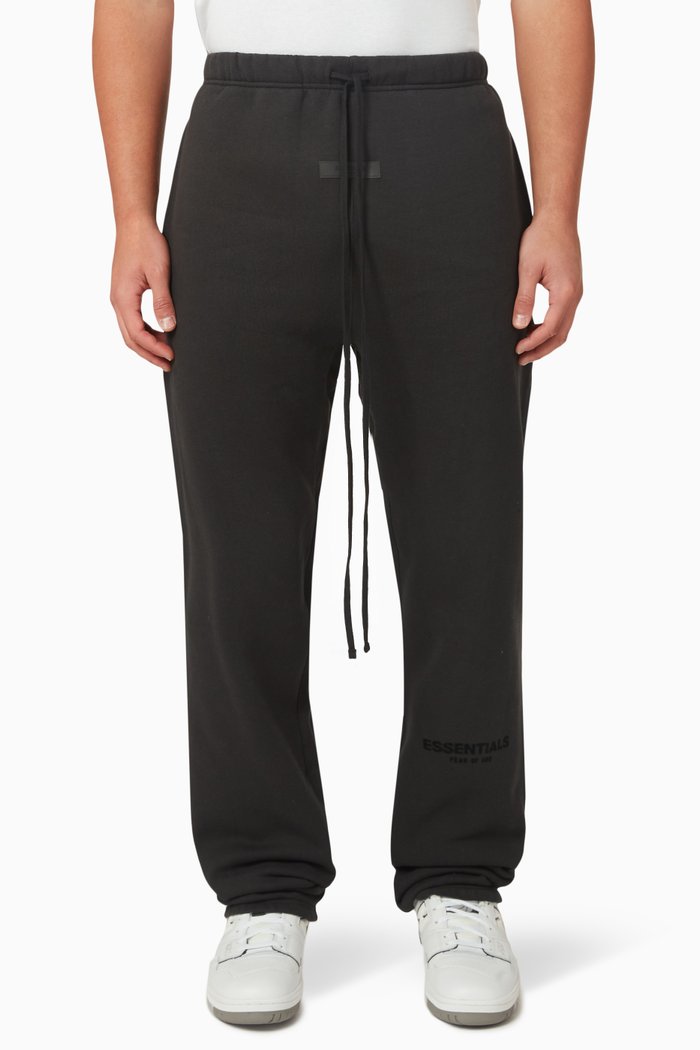 

Essentials Logo Sweatpants in Cotton-blend, Black