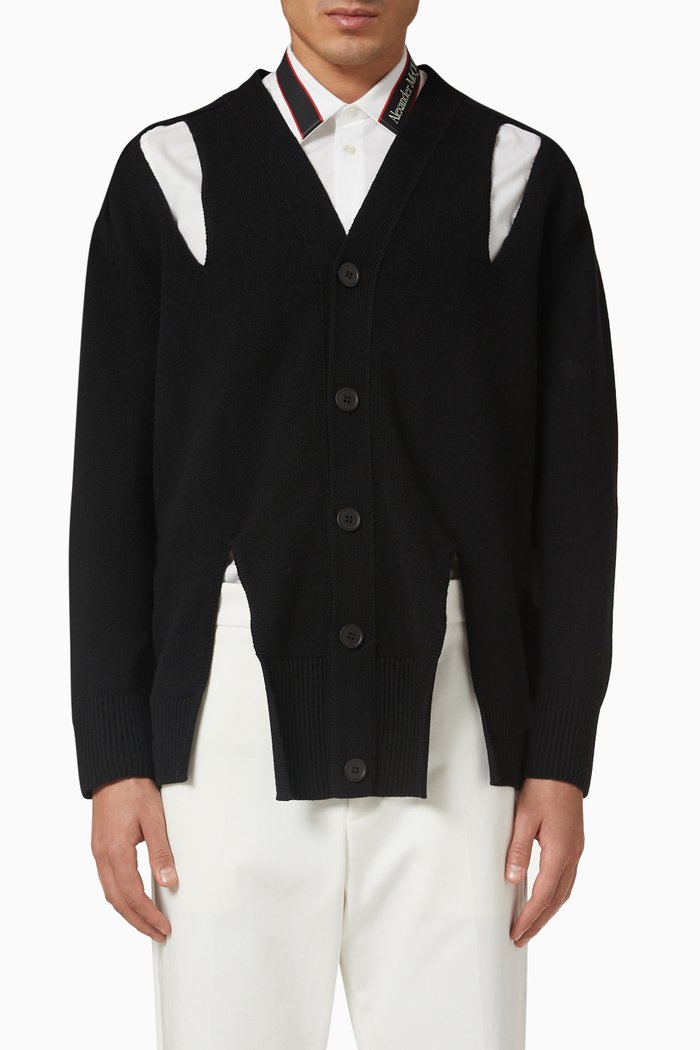 

Cardigan in Wool, Black