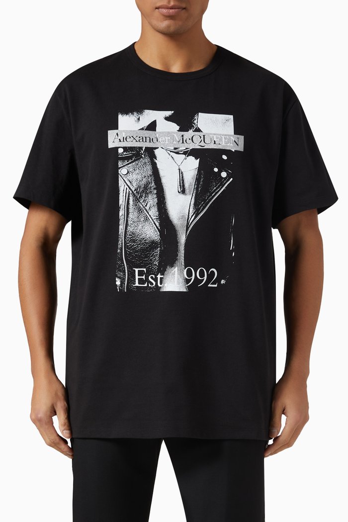 

Graphic Logo T-shirt in Cotton Jersey, Black