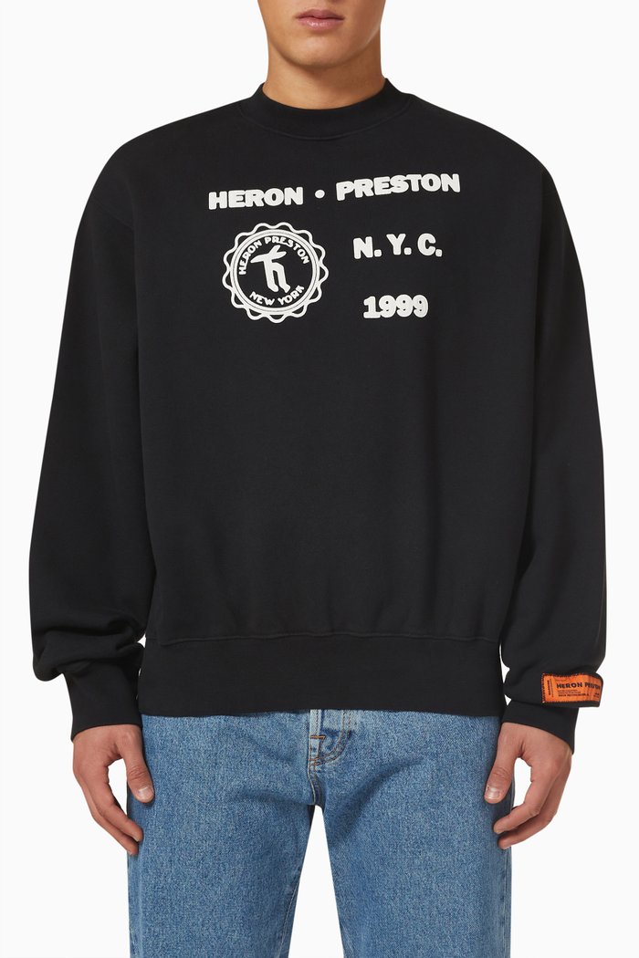 

Medieval Sweatshirt in Cotton, Black