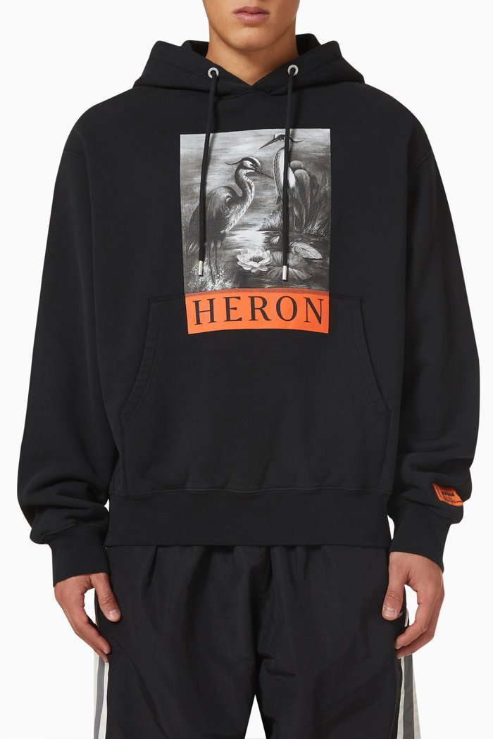 

Hoodie in Cotton, Black