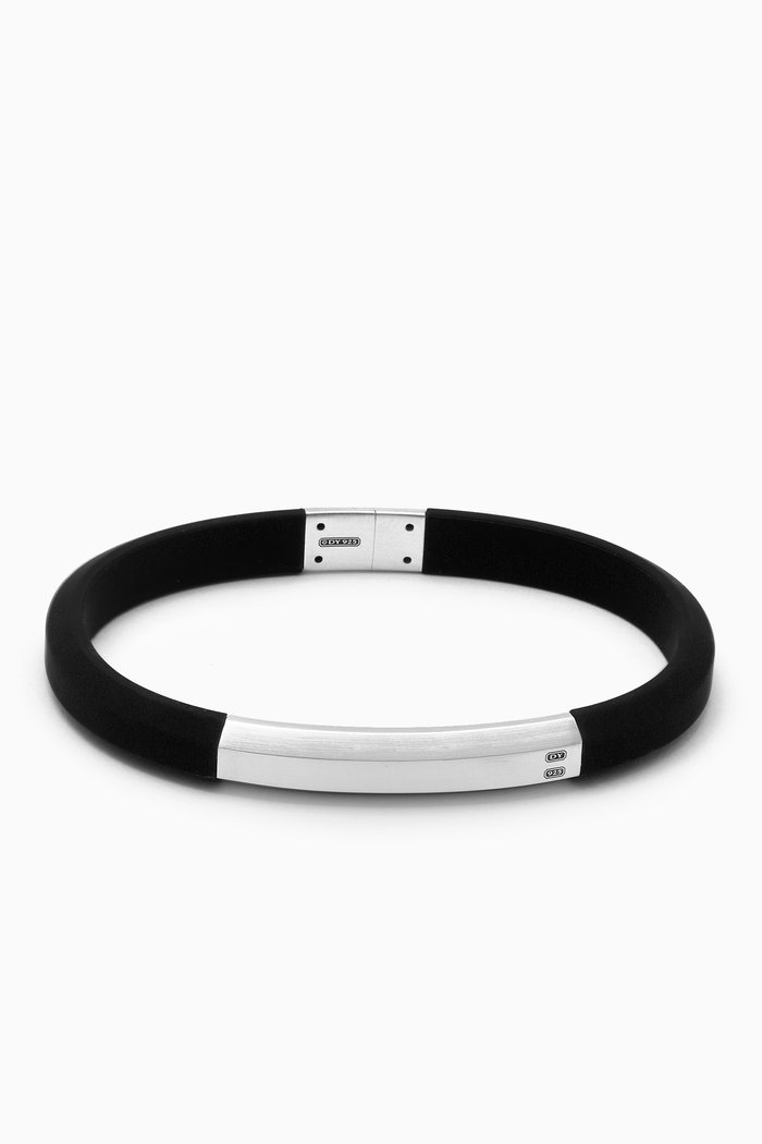 Streamline® ID Bracelet in Rubber, Black