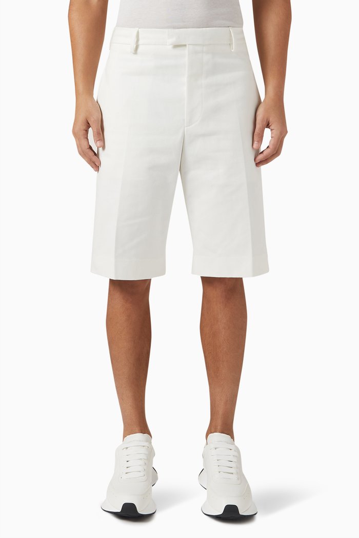 Shorts in Organic Cotton, White