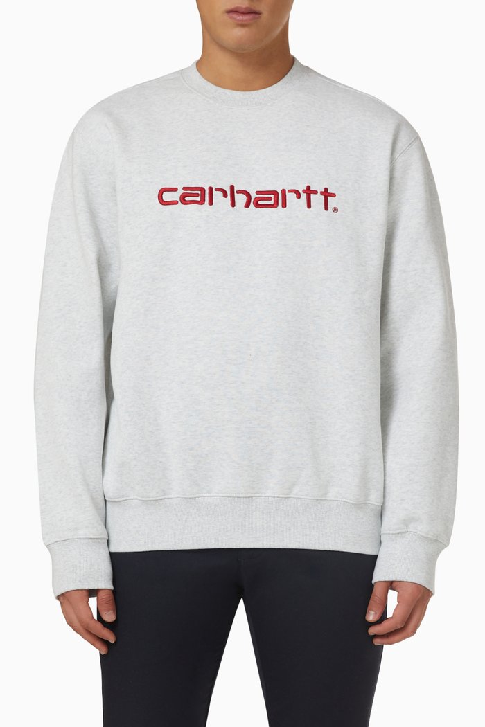 

Sweatshirt in Cotton Blend, Grey