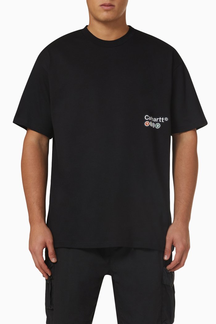 

Trains T-Shirt in Organic Cotton, Black