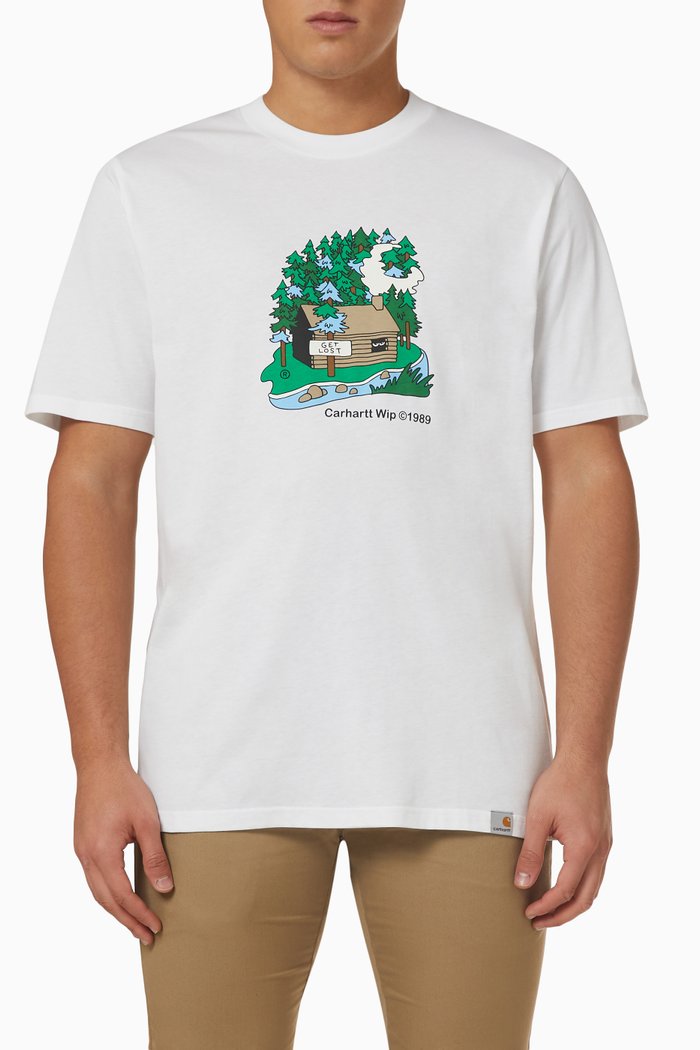 

Cabin T-Shirt in Organic Cotton, White