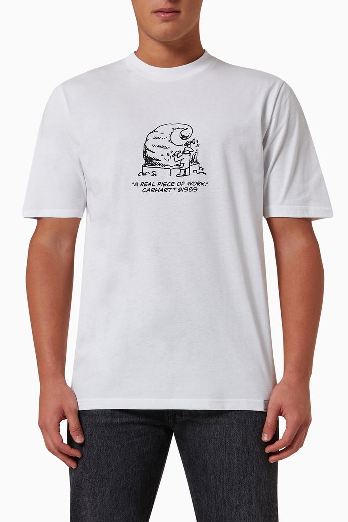 

Piece Of Work T-Shirt in Organic Cotton-jersey, White
