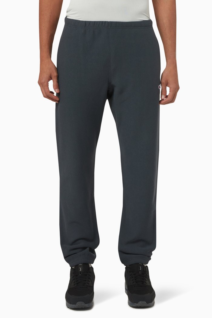 

Elastic Cuffed Sweatpants in Cotton-blend, Black